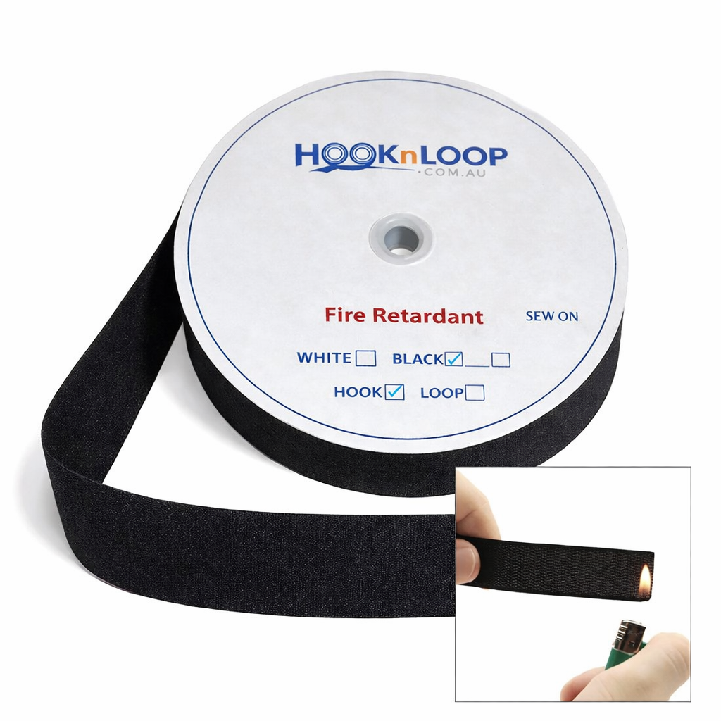 Fire Retardant Sew On Hook and Loop