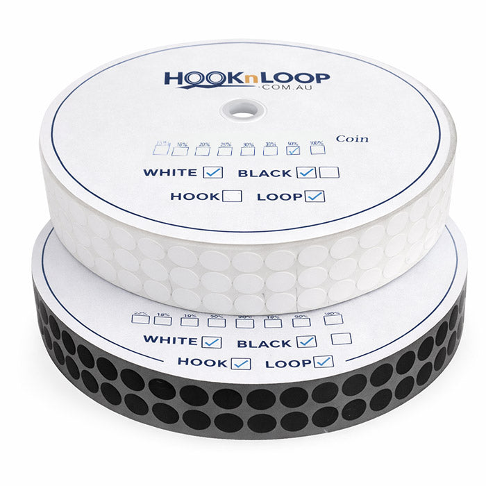 Self Adhesive Hook & Loop Dots 1000/5000-Dots/Roll