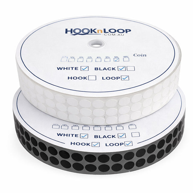 Self Adhesive Hook & Loop Dots 1000/5000-Dots/Roll